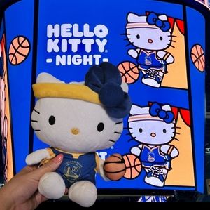 Hello kitty warriors plush sanrio hello kitty nba